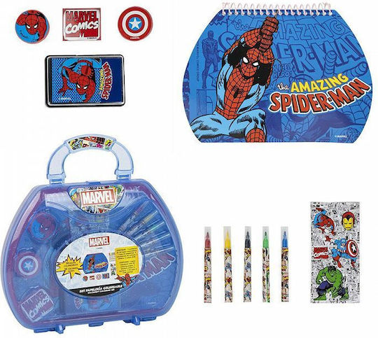Cerda Marvel Painting Set in Case 23x20.5cm 11pcs