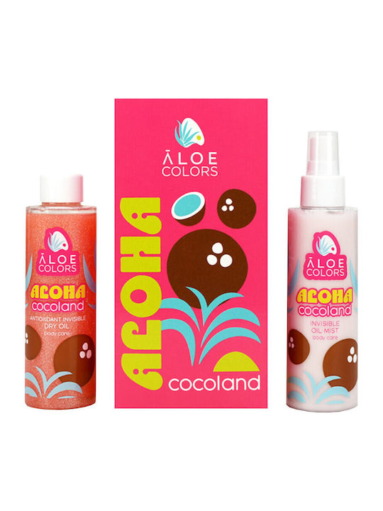 Aloe Colors Aloha Cocoland Set Hautpflegeset für Feuchtigkeitsspendend 2Stück
