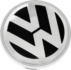 Capace Centru Roată VW cu Diametru Interior 52mm Negru 1buc