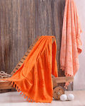 Beach Towel Velvet August Orange 86x160 Rhythm