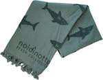 Noidinotte Beach Towel Shark 441 90*170cm Green