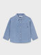 Kinder Hemd Langarm Denim helles Denim