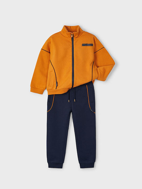 Mayoral Kids Sweatpants Set Orange