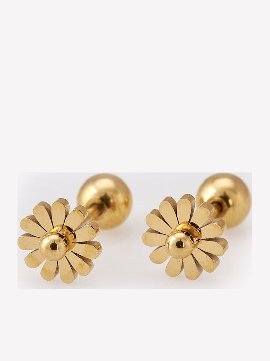 Хипоалергенни Златни Детски Обеци Studs от Стомана