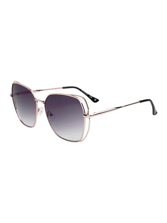 Guess Women's Sunglasses with Silver Metal Frame and Gray Gradient Lens GF0416 32B