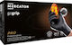 AMiO Gloves for Work Disposable Black Nitrile, Leather/Latex 50pcs