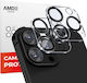 Amdetech iPro+ Protecție Cameră Tempered Glass Transparent pentru iPhone 12 mini