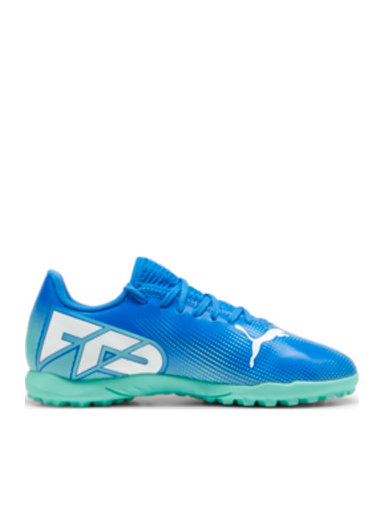 Future 7 Play TT Jr Kids Turf Soccer Shoes Blue
