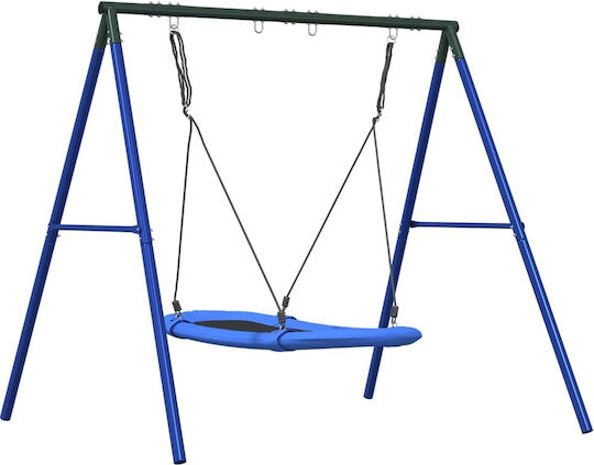 vidaXL Metal Hanging Swing Nest 185x185x185cm Blue