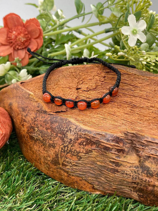 Carnelian Bead Bracelet