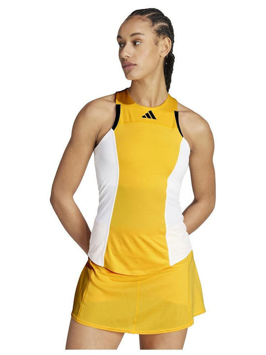 Adidas Heat.rdy Women's Athletic Blouse Sleeveless Yellow