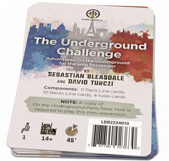 Extensie de Joc The Underground Challenge Paris/New York pentru 1 Jucător 14+ Ani LDR2224010 (EN) Ludi Creations