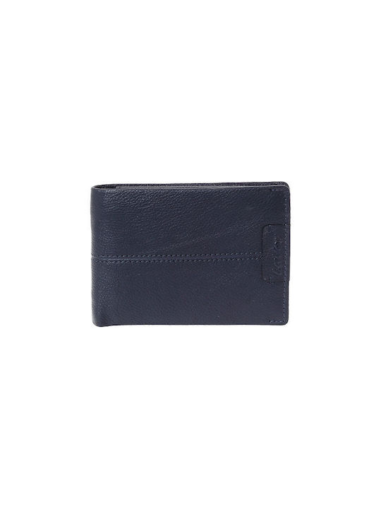 Lavor Men's Leather Wallet with RFID Blue