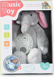 Moni Sleep Toy made of Fabric with Light and Sounds for 0++ Months Elephant