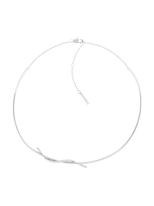 Calvin Klein Κολιέ από Ατσάλι με Ζιργκόν