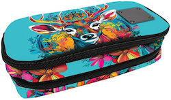 Barrel-shaped Oval Xscape Deer 249342 Graffiti Pencil Case