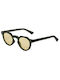 AV Sunglasses Billie Unisex Sonnenbrille mit Grün Kunststoff Gestell und Gelb Linse