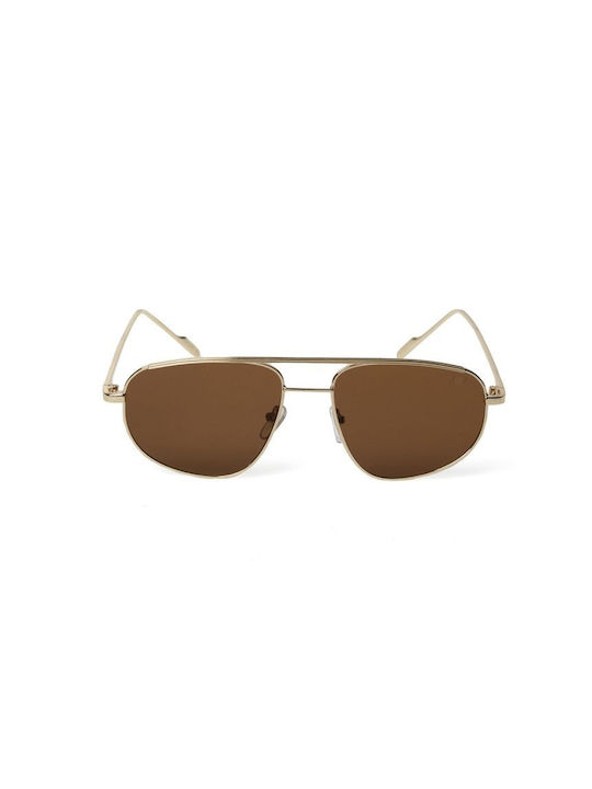 AV Sunglasses Evelyn Sonnenbrillen mit Gold Rahmen und Braun Linse