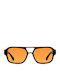 Meller Shipo Unisex Ochelari de soare cu Negru Cadru și Portocaliu Polarized Lentilă