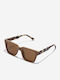 Hawkers One Uptown Unisex Sunglasses with Brown Plastic Frame and Brown Lens