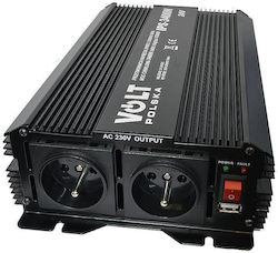 Volt Polska Invertor Auto Modificat Sine Wave 1700W pentru Convertirea 24V DC în 230V AC