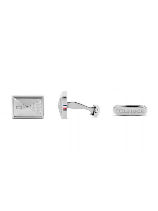 Tommy Hilfiger Cufflinks of Steel Silver