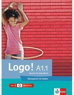 Logo A1.1 Работна тетрадка +аудио +klett Book App Klett