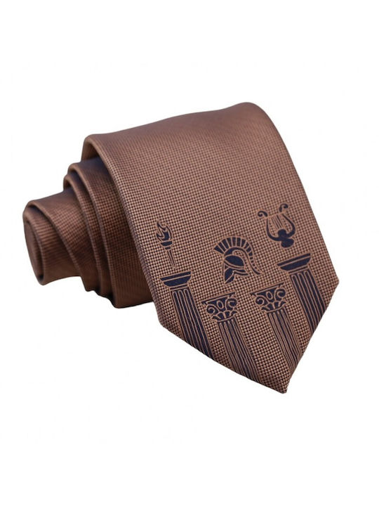 Braune antike griechische Krawatte 8cm