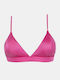 Bikini Τριγωνάκι C Cup με Ενίσχυση Φούξια