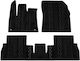 Gledring Set of Front and Rear Mats 5pcs for Peugeot Rifter Opel Combo Citroen Berlingo Black