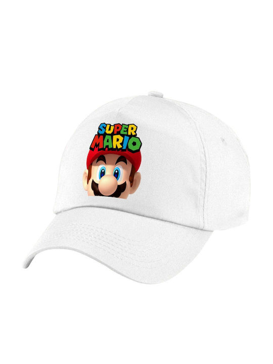 Koupakoupa Παιδικό Καπέλο Υφασμάτινο Super Mario Λευκό