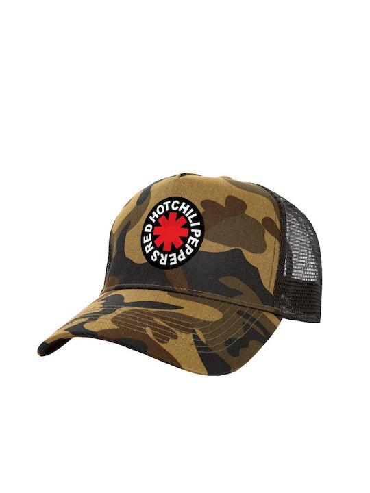 Koupakoupa Red Hot Chili Peppers Trucker Cap Red Camo