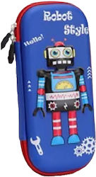3D Rechteckiges Federmäppchen Roboter 23x10x4,5cm Justnote 703212 50-3192