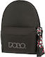 Polo School Bag Backpack Junior High-High School in Black color 2024