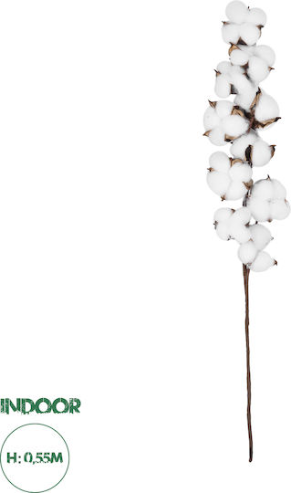 Artificial Decorative Branch White 55cm GloboStar
