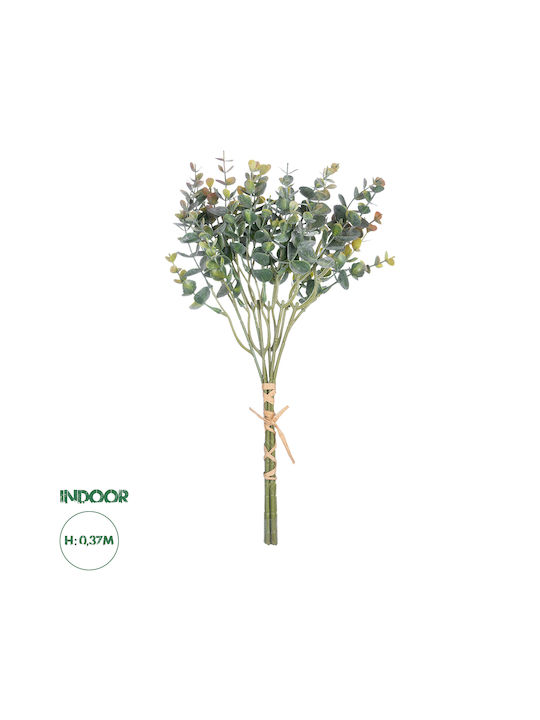 GloboStar Ramură Decorativă Artificială Eucaliptus Green 37cm 1buc