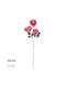 Floare Artificială Decorativă Trandafir Pink 80cm GloboStar