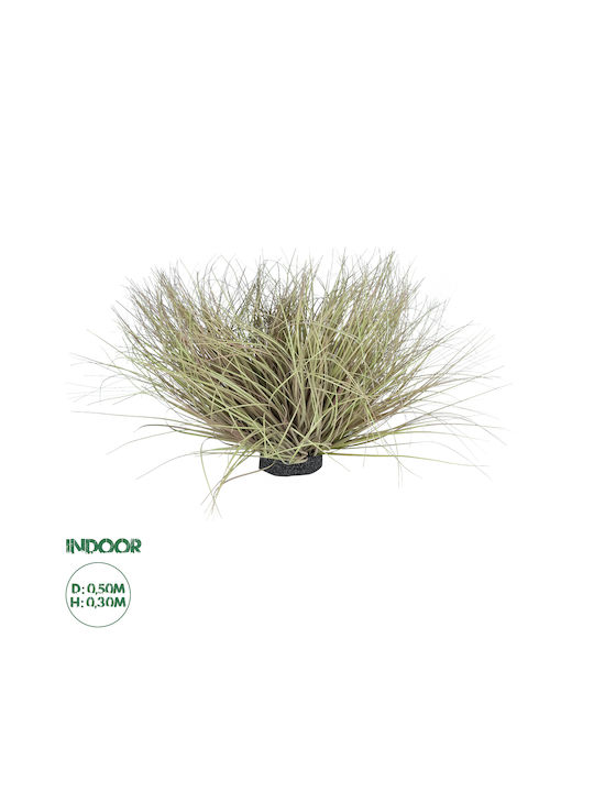 GloboStar Artificial Bush Grass Brown 30cm 1pcs