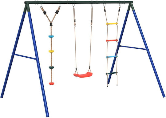 vidaXL Κούνια Κρεμαστή Μεταλλική 273.5x185x185εκ. Πολύχρωμη