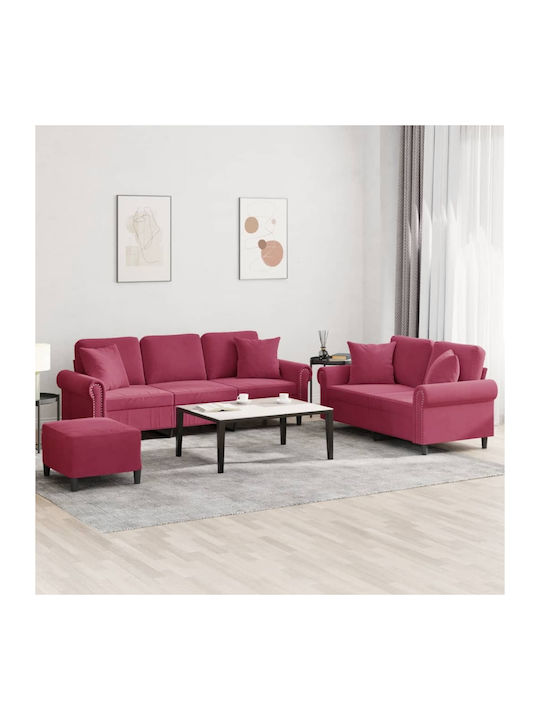 Σετ Σαλονιού 3-Sitzer & 2-Sitzer & Hocker