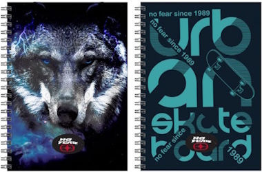 No Fear Wolf Τετραδιο Σπιραλ 17χ25 2 Θεματων 70 Φυλλων 348-29402