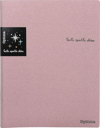 Optima Ντοσιέ Σούπλ Διαφάνειες 20 Θέσεων Α4 Glitter Ροζ 120377p Optima Ντοσιέ Σούπλ Διαφάνειες 20 Θέσεων Α4 Glitter Ροζ 120377p
