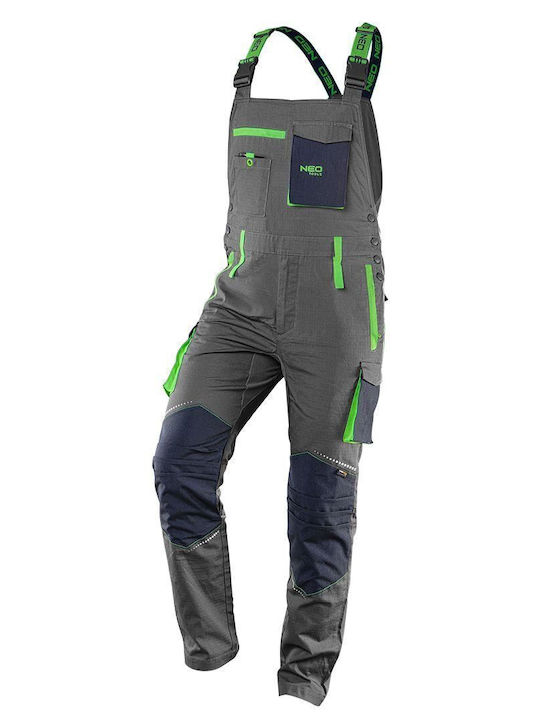Neo Tools Work Coveralls Dungarees Cotton Gray