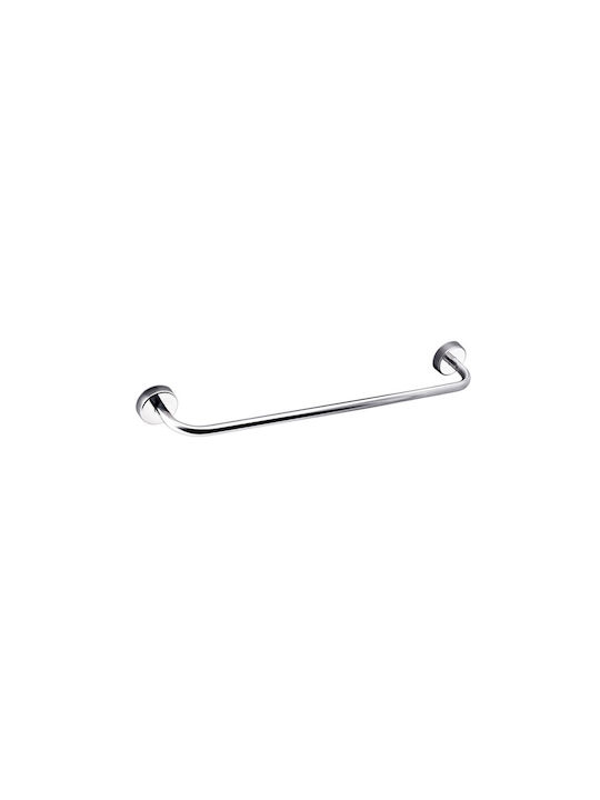 Karag Single Wall-Mounted Bathroom Rail ​30x30cm Silver