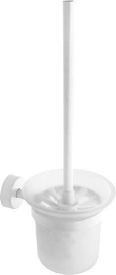 Karag Moderno Glass Toilet Brush White
