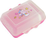 Plastic Transparent Pink Unicorn Food Container 850ml 165x120x70mm Papirus 98114