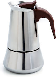 Quid Stovetop Espresso Pot for 6 Cups Silver