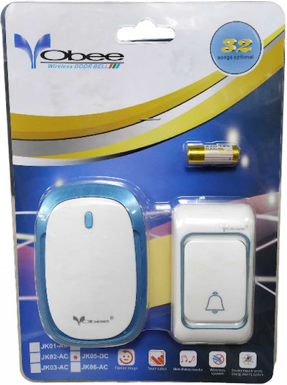 JK05 Wireless Doorbell White