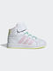 adidas Grand Court Kids Sneakers High with Scratch White