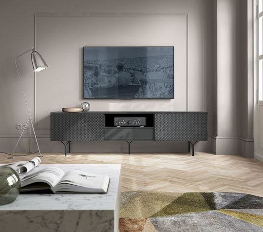 Έπιπλο Τηλεόρασης Ανθρακί Μ180xΠ38xΥ51cm